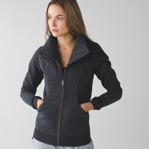 Lululemon Cozy Cuddle Up Jacket - 8 Heathered Black